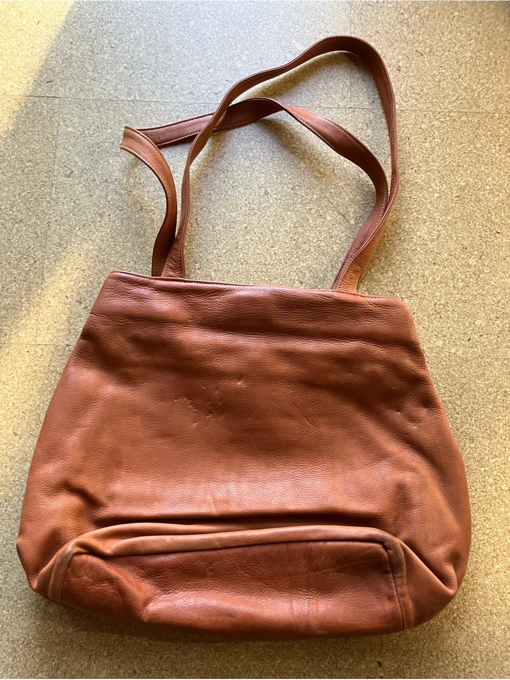 Buttery Soft Julia Duren Leather Tote Purse Bag Classic Quiet Luxury Travel